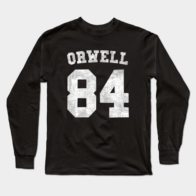 Orwell 84 Long Sleeve T-Shirt by valentinahramov